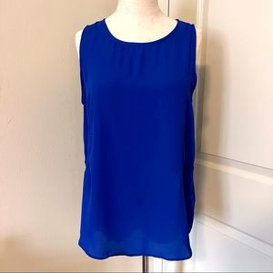 FOREVER 21 | Blue blouse with zipper back, size MEDIUM.